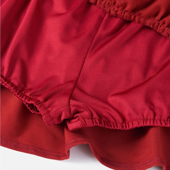 NWT SOLD OUT Aelfric Eden Cherry Red Tiered Skirt size xs - Picture 2 of 5